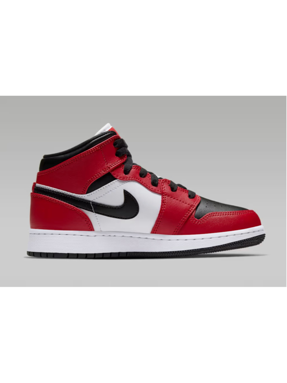 Air Jordan 1 Mid GS "Chicago Black Toe" 554725-069 Size 6Y